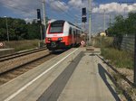 oesterreichische-bundesbahnen/513553/oebb-cityjet---doppeltraktion-verlaesst-als ÖBB cityjet - Doppeltraktion verlässt als S1 den Bahnhof Strasshof in Richtung Gänserndorf